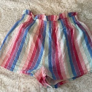 Privacy Please. Shimmery high waist pants. Pink, blue, green. S